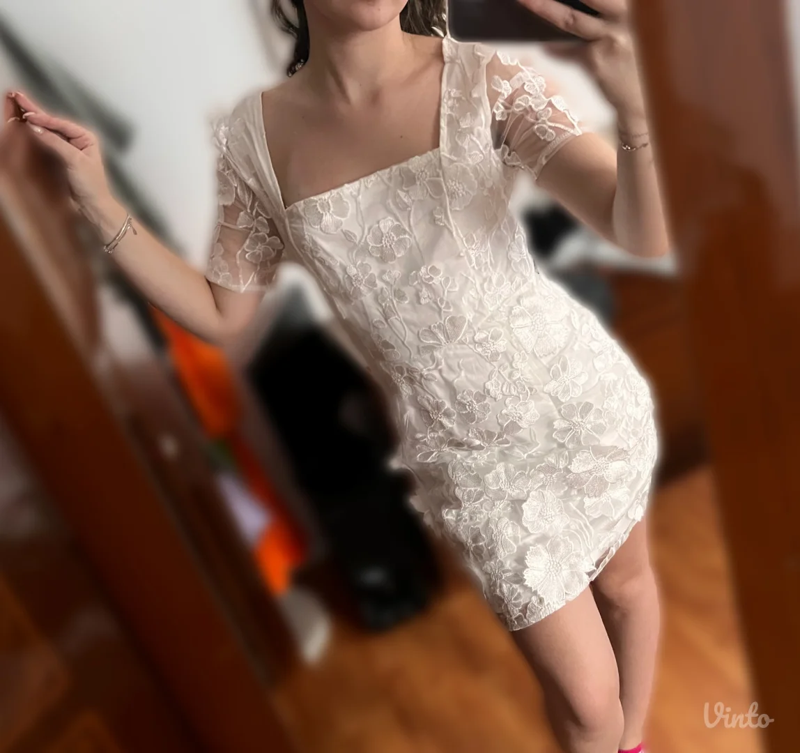 Svečana bela haljina