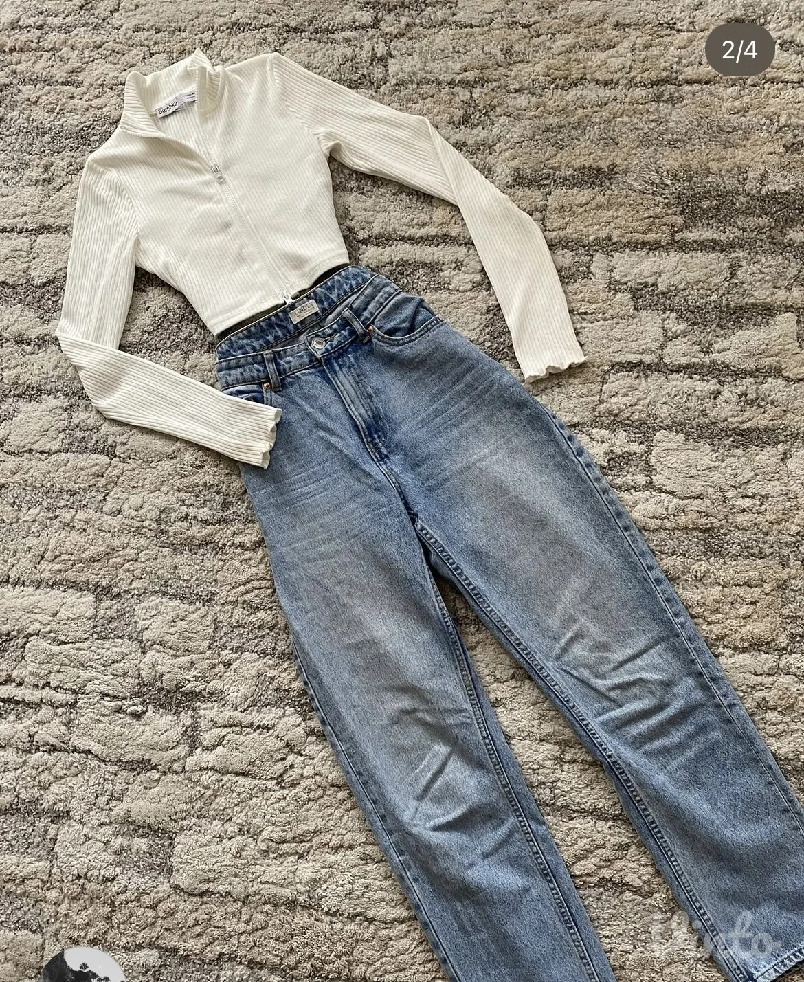 Bershka duks crop top