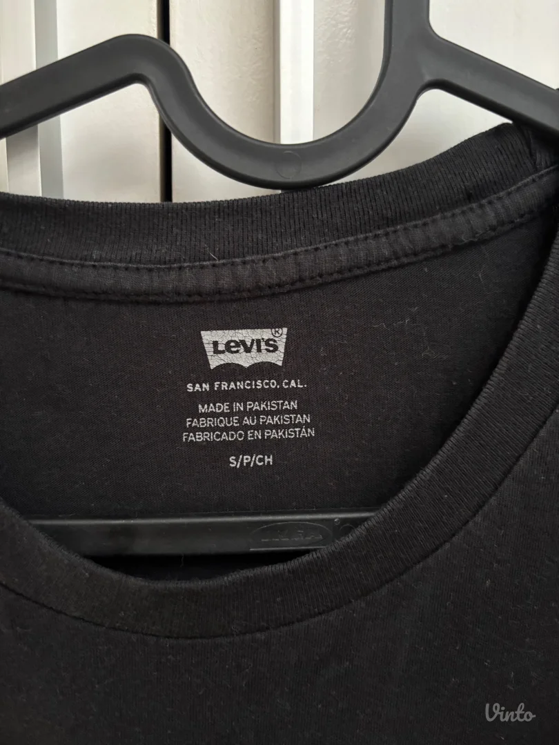 levis crna ženska majica