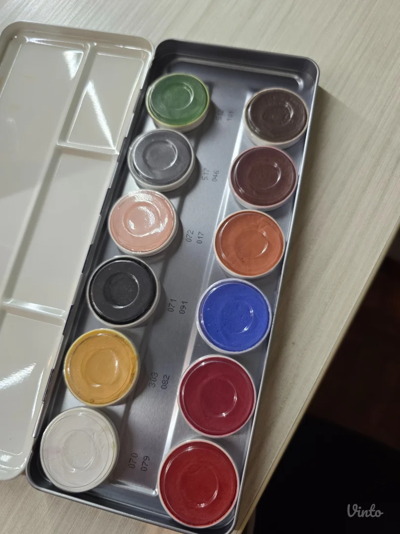 Kryolan AquaColor Paleta sa 12 boja