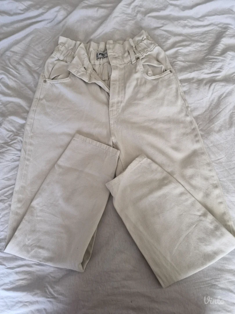 FB Sister - bele zenske farmerke