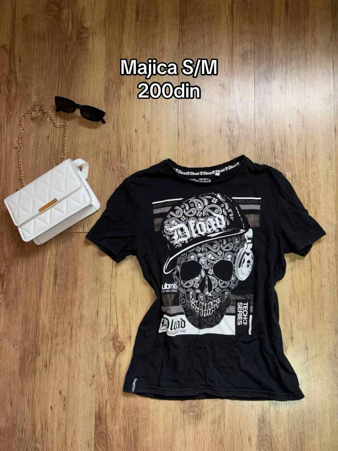 Majica kratkih rukava print kostura