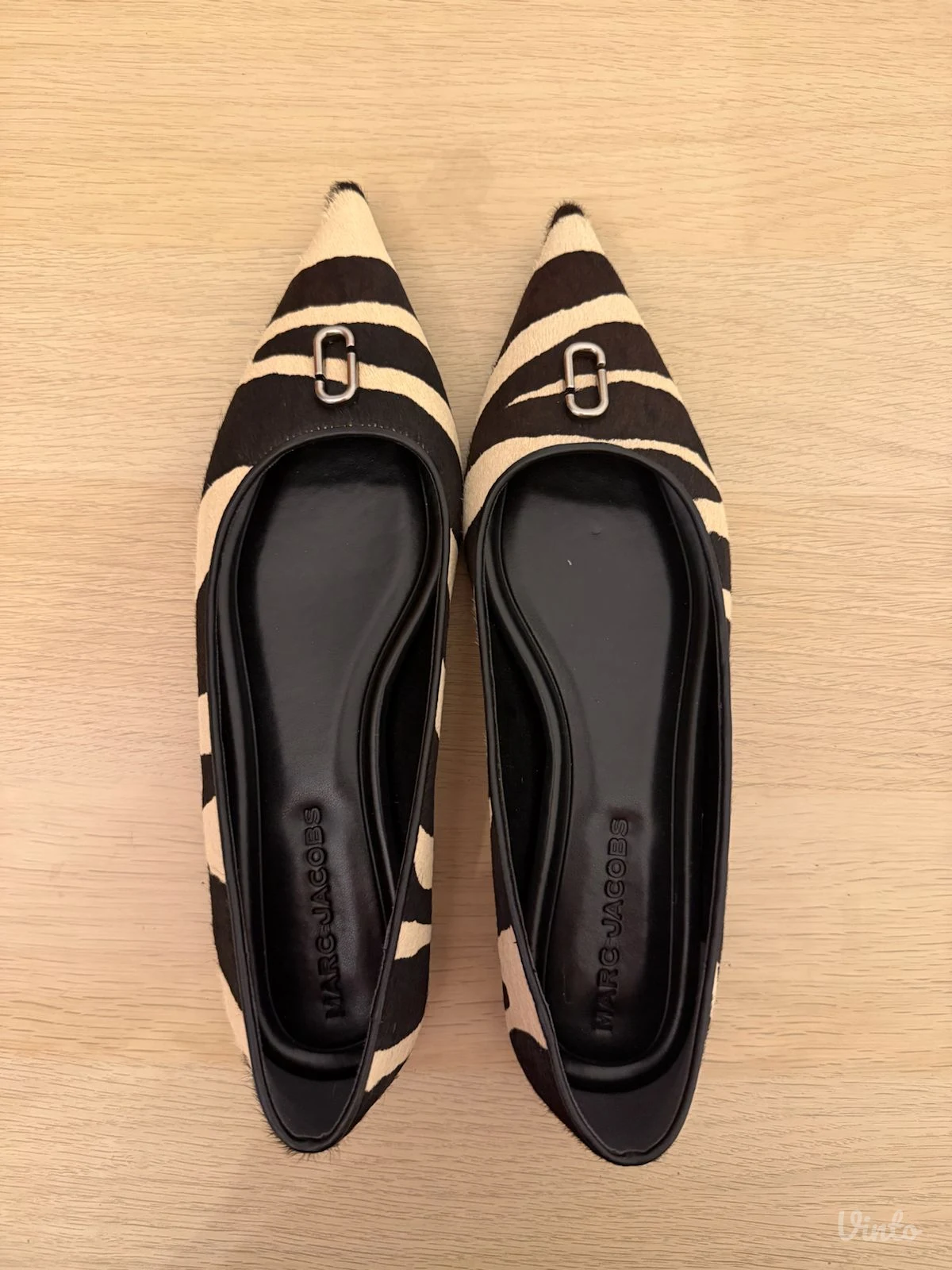 Original Marc Jacobs ravne cipele sa zebra printom
