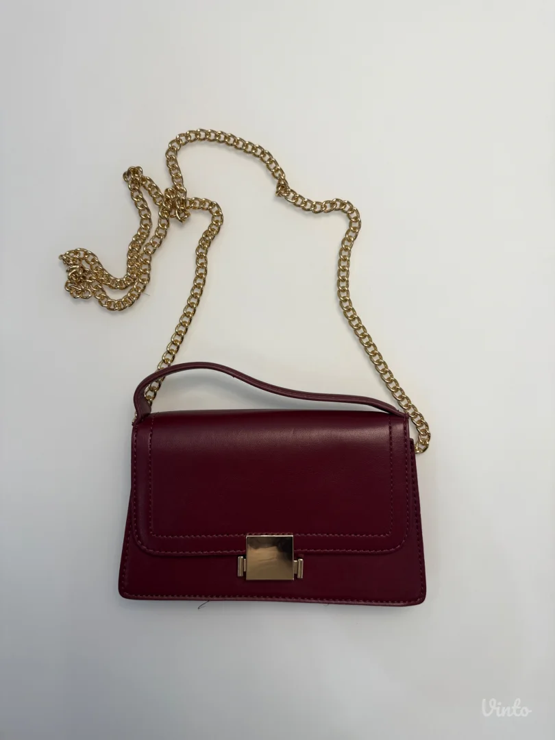 Stradivarius bordo torbica