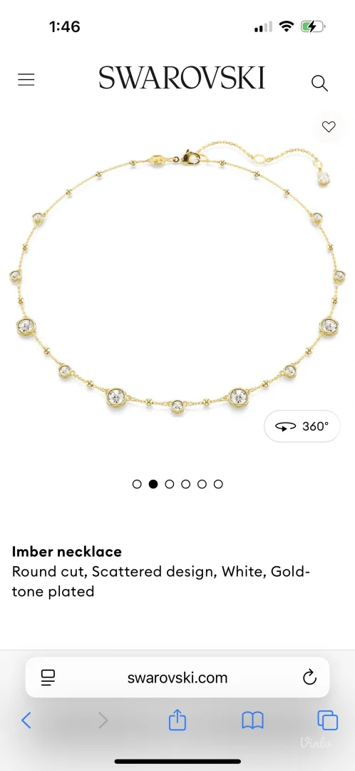 swarovski imber ogrlica