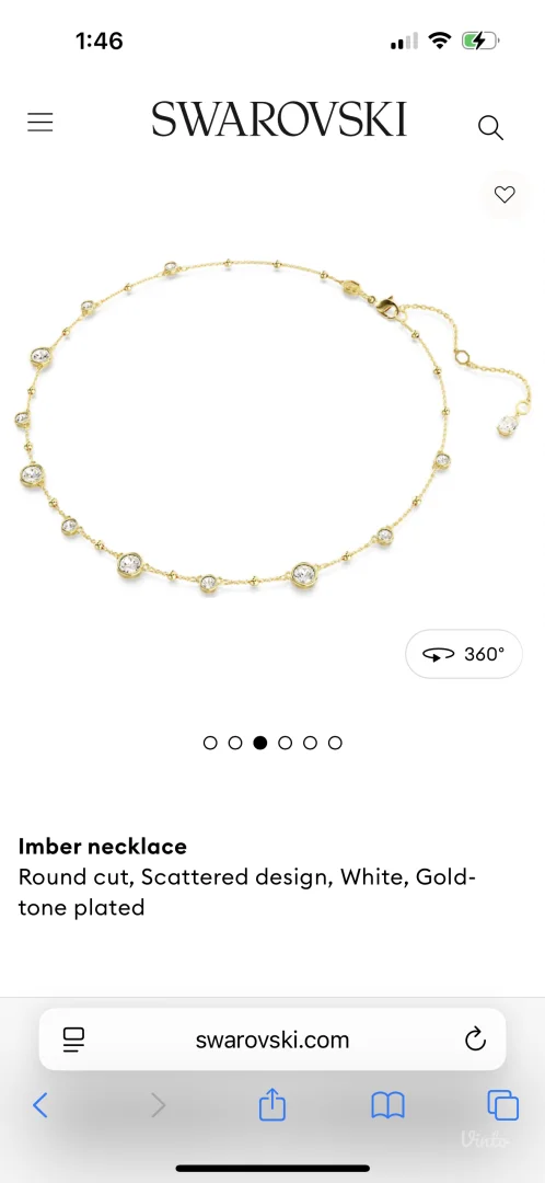 swarovski imber ogrlica