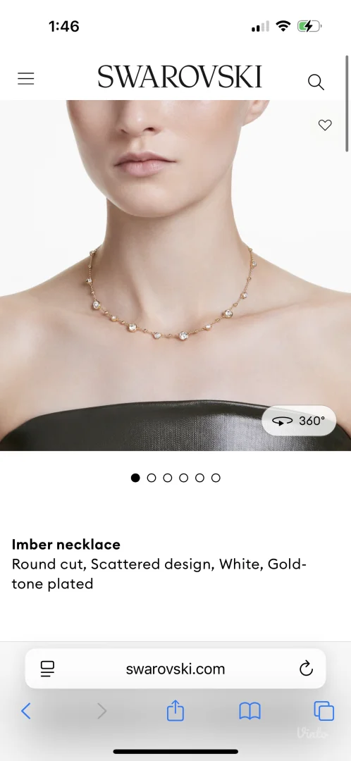 swarovski imber ogrlica