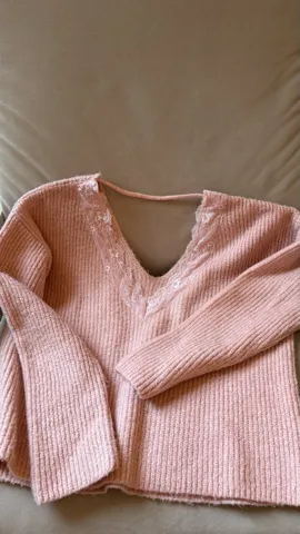 Oversized džemper - baby roze