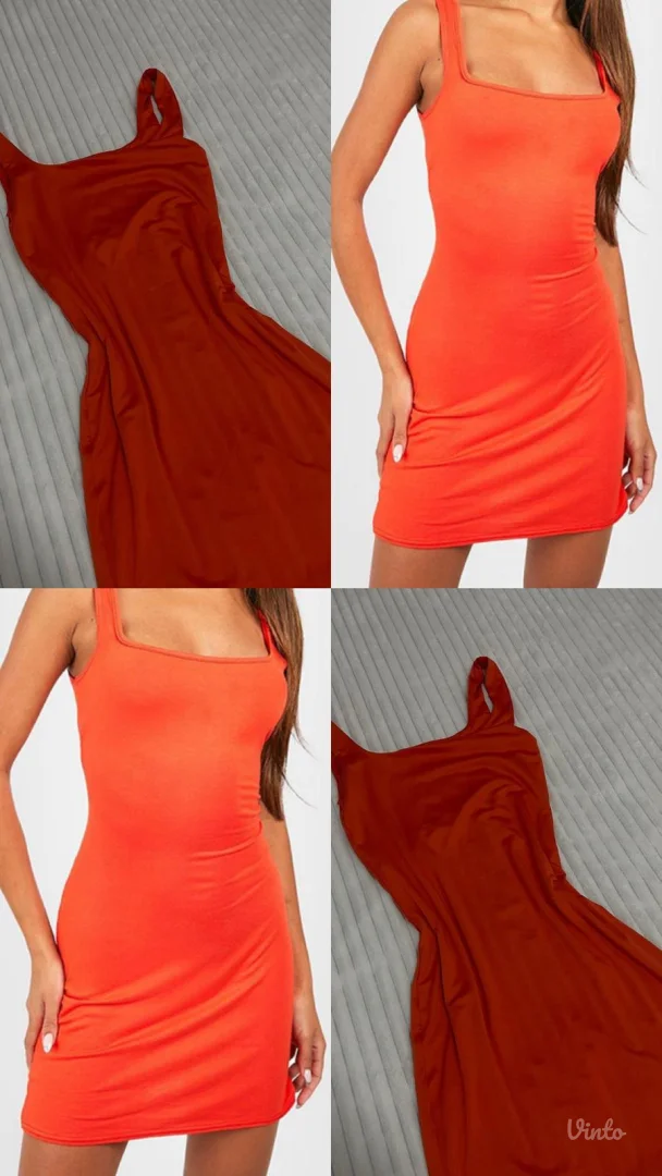 Basic narandzasta haljina