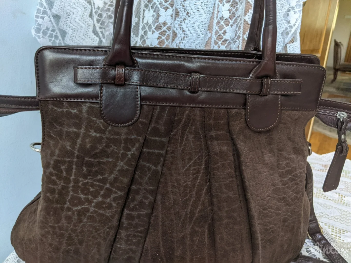 CALEIDOS -Original-Nova-Prirodna koža+Velur-Velika