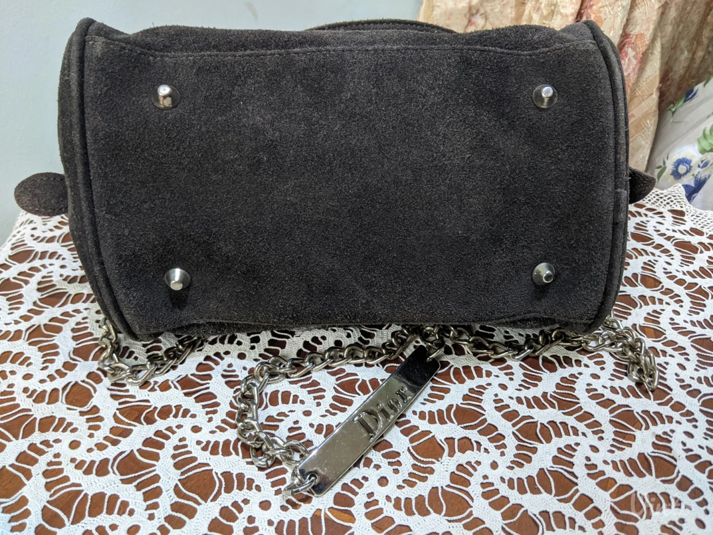 Christian Dior - prirodna koža, velur - model bowling