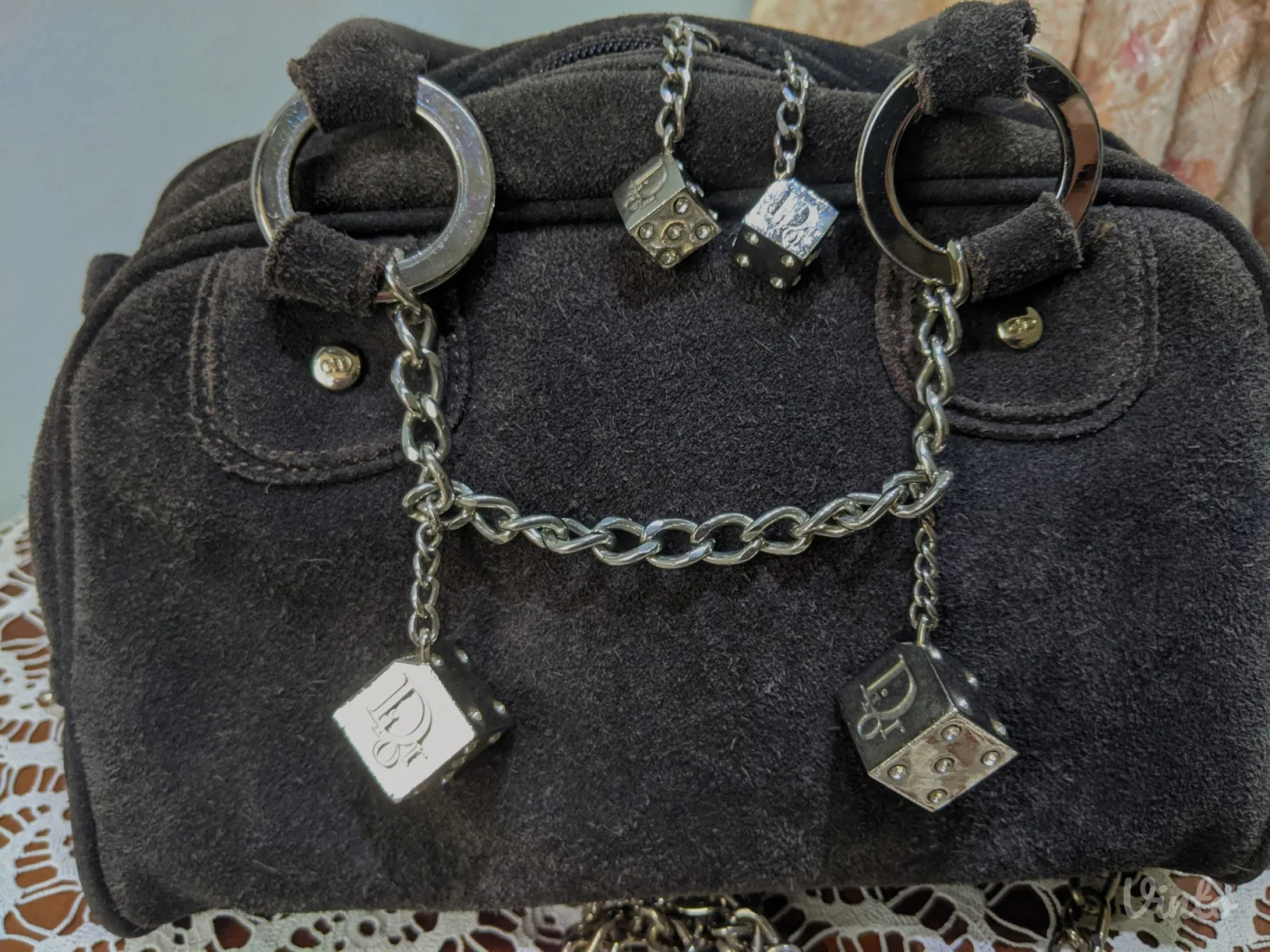 Christian Dior - prirodna koža, velur - model bowling