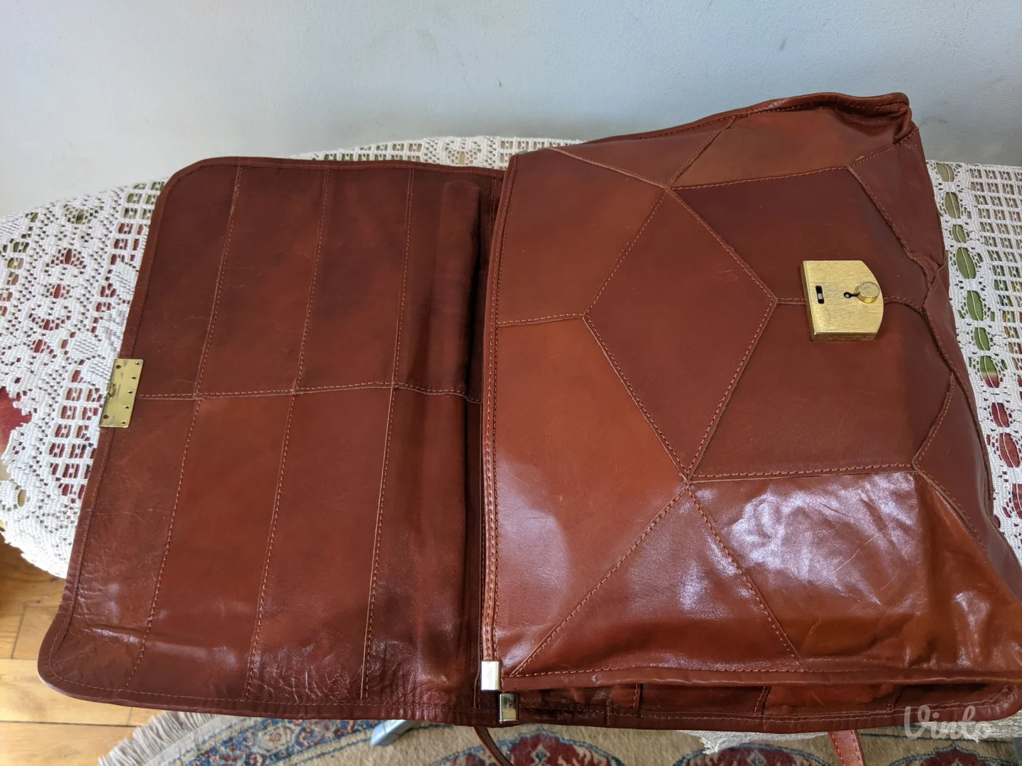 Poslovno damska tašna, prirodna koža - NOVA