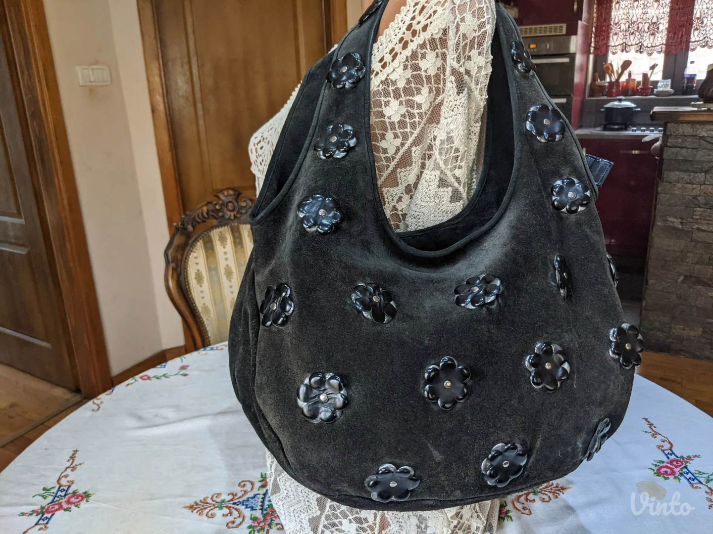 Prirodna koža - velur - velika