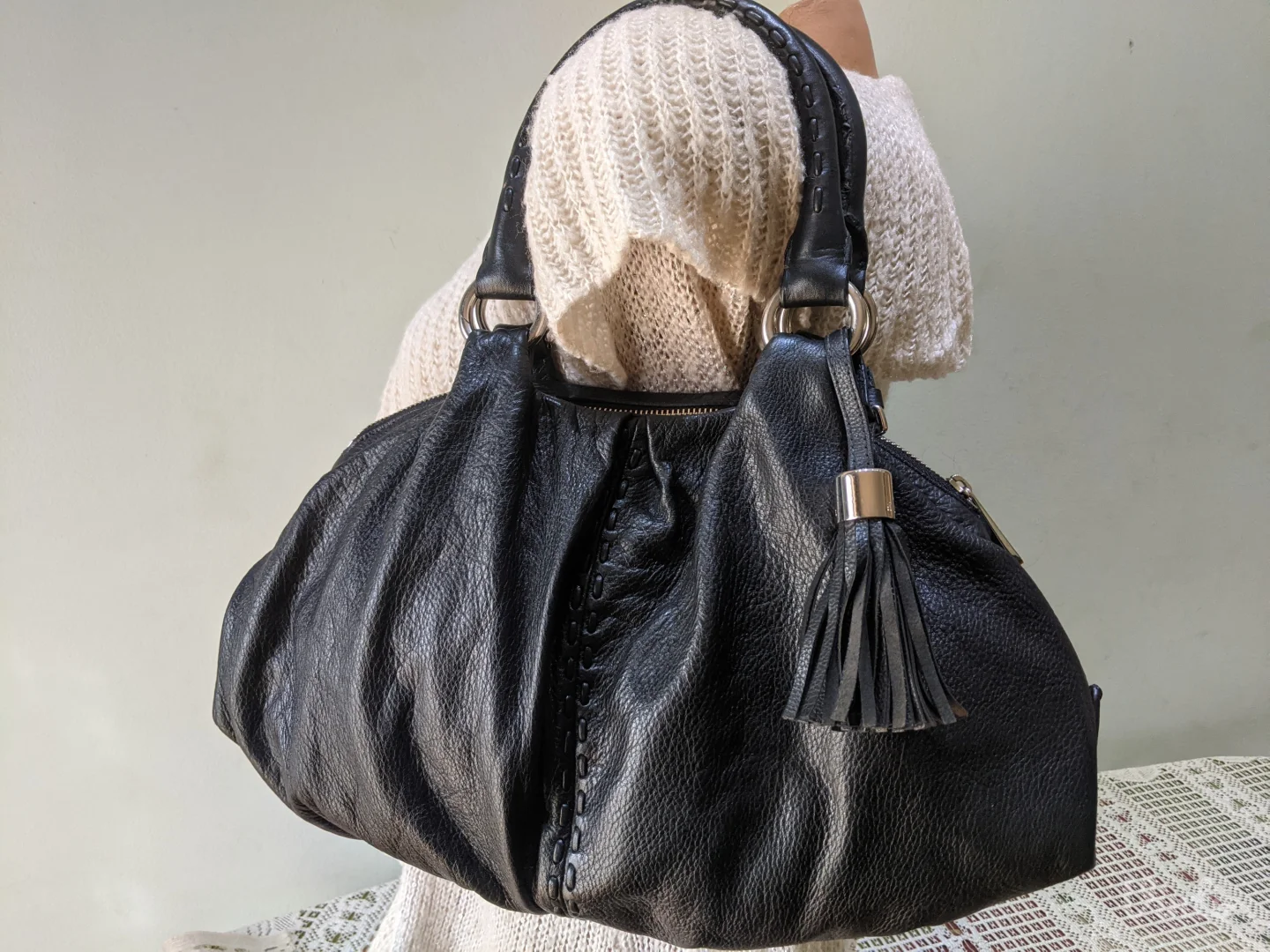 Hugo Boss torba - Original - prirodna koža, sa ser. brojem