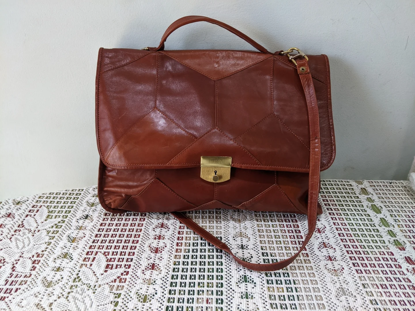 Poslovno damska tašna, prirodna koža - NOVA