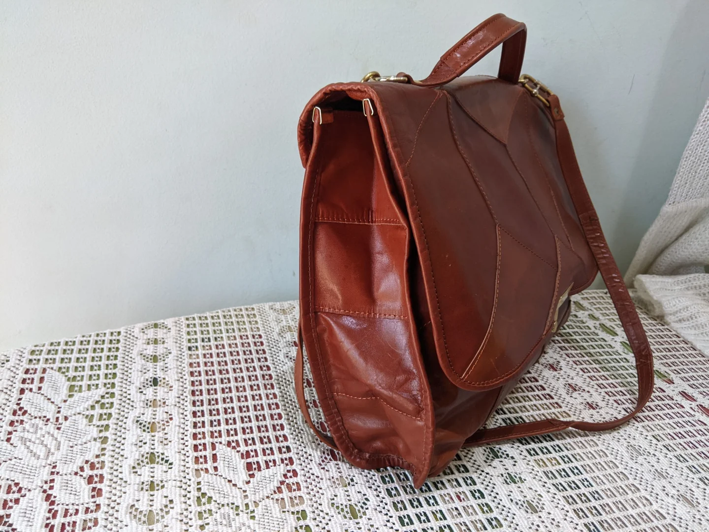 Poslovno damska tašna, prirodna koža - NOVA