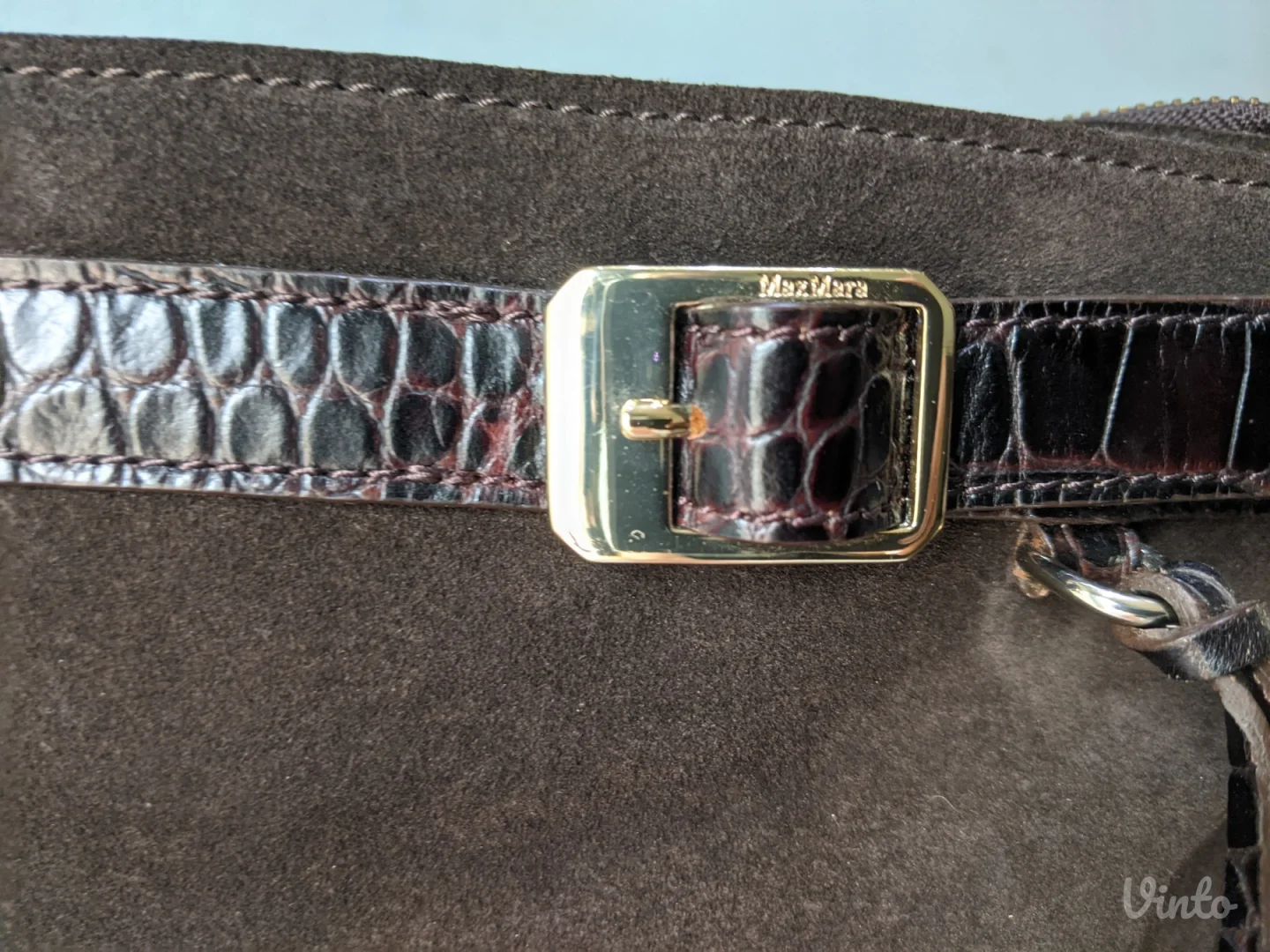 Max Mara - Prirodna koža + Velur - Original - Velika