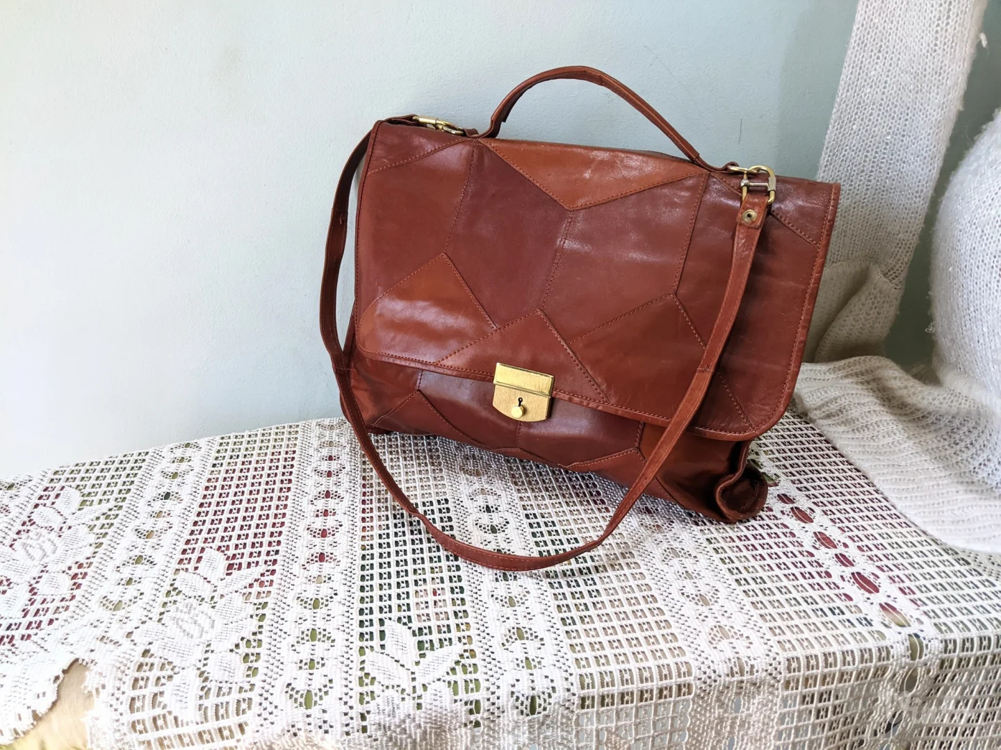 Poslovno damska tašna, prirodna koža - NOVA