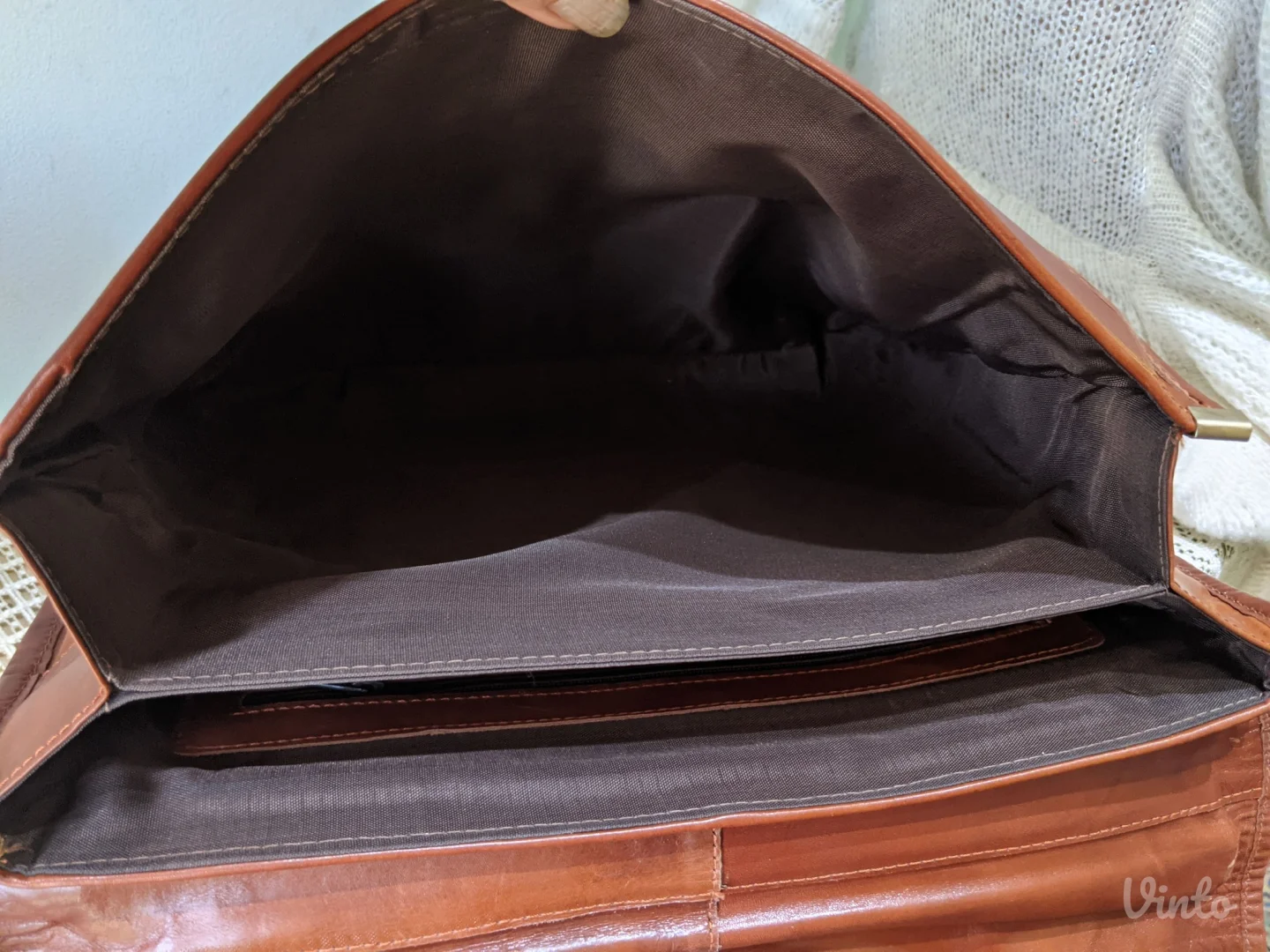 Poslovno damska tašna, prirodna koža - NOVA