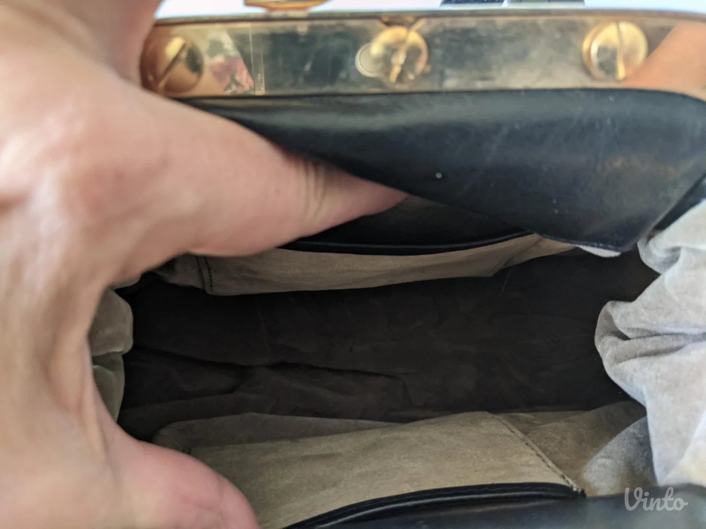 Elegantna tašna, u retro fazonu - Prirodna koža