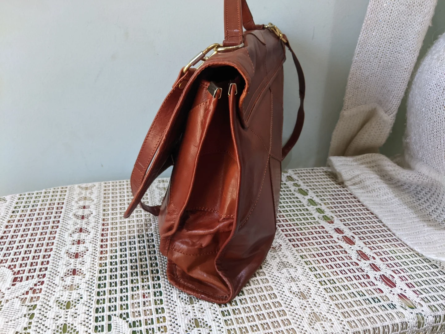 Poslovno damska tašna, prirodna koža - NOVA