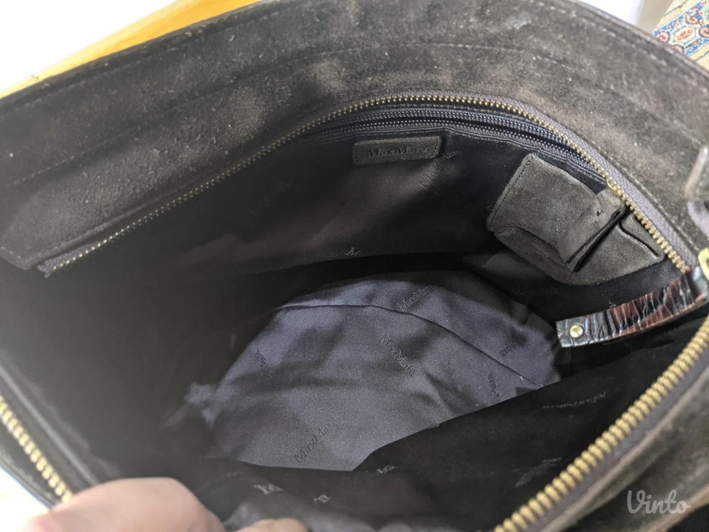 Max Mara - Prirodna koža + Velur - Original - Velika