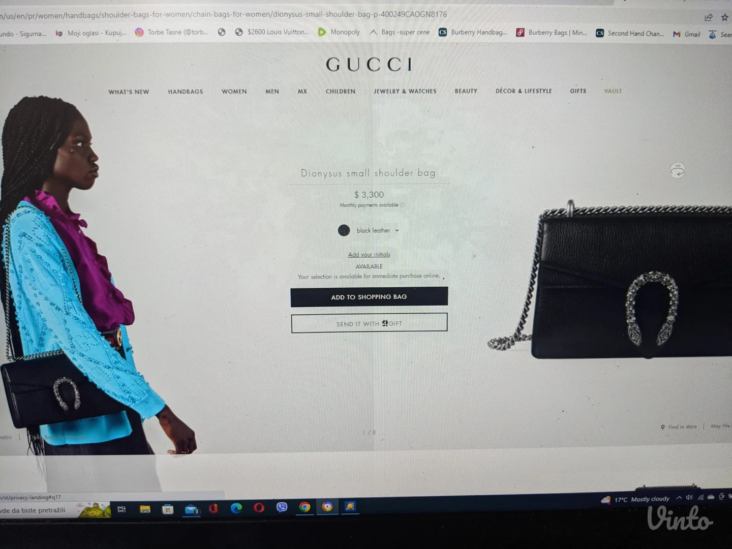 Gucci - Nova - Moderna - Dionysus model