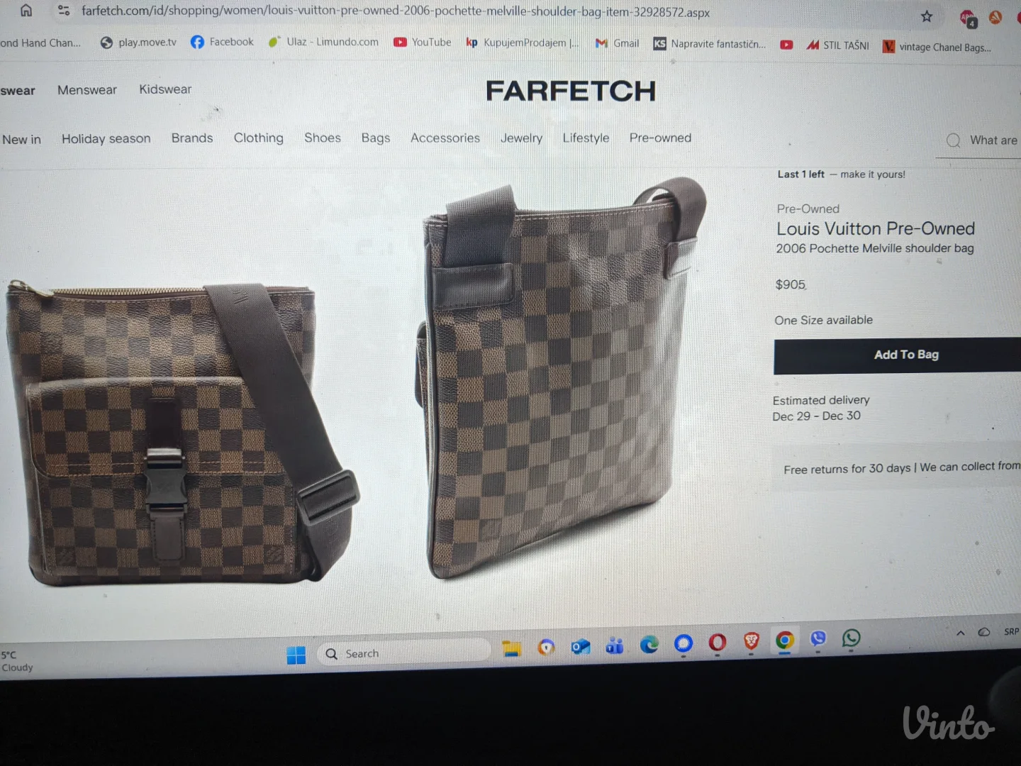 Louis Vuitton - ORIGINAL sa serijskim brojem - NOVA