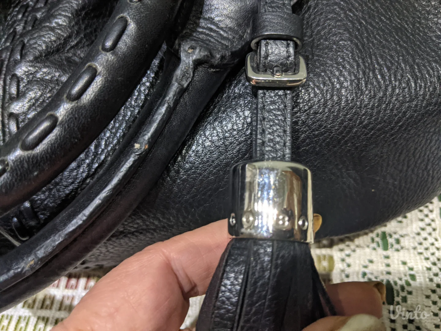 Hugo Boss torba - Original - prirodna koža, sa ser. brojem