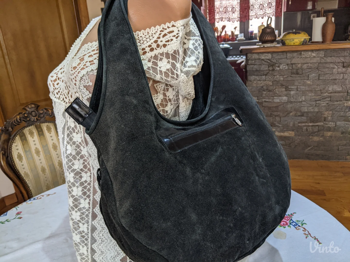 Prirodna koža - velur - velika