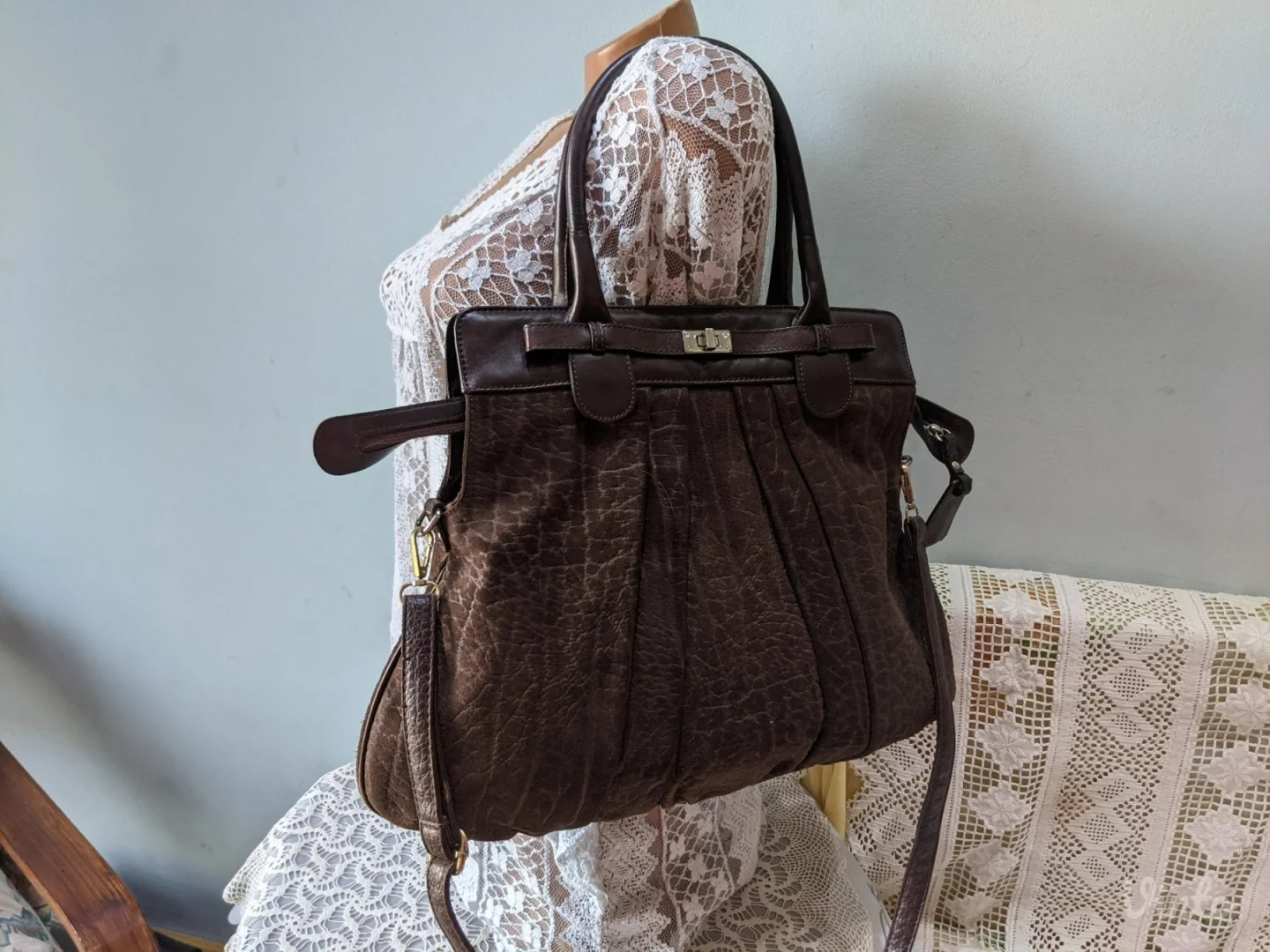 CALEIDOS -Original-Nova-Prirodna koža+Velur-Velika