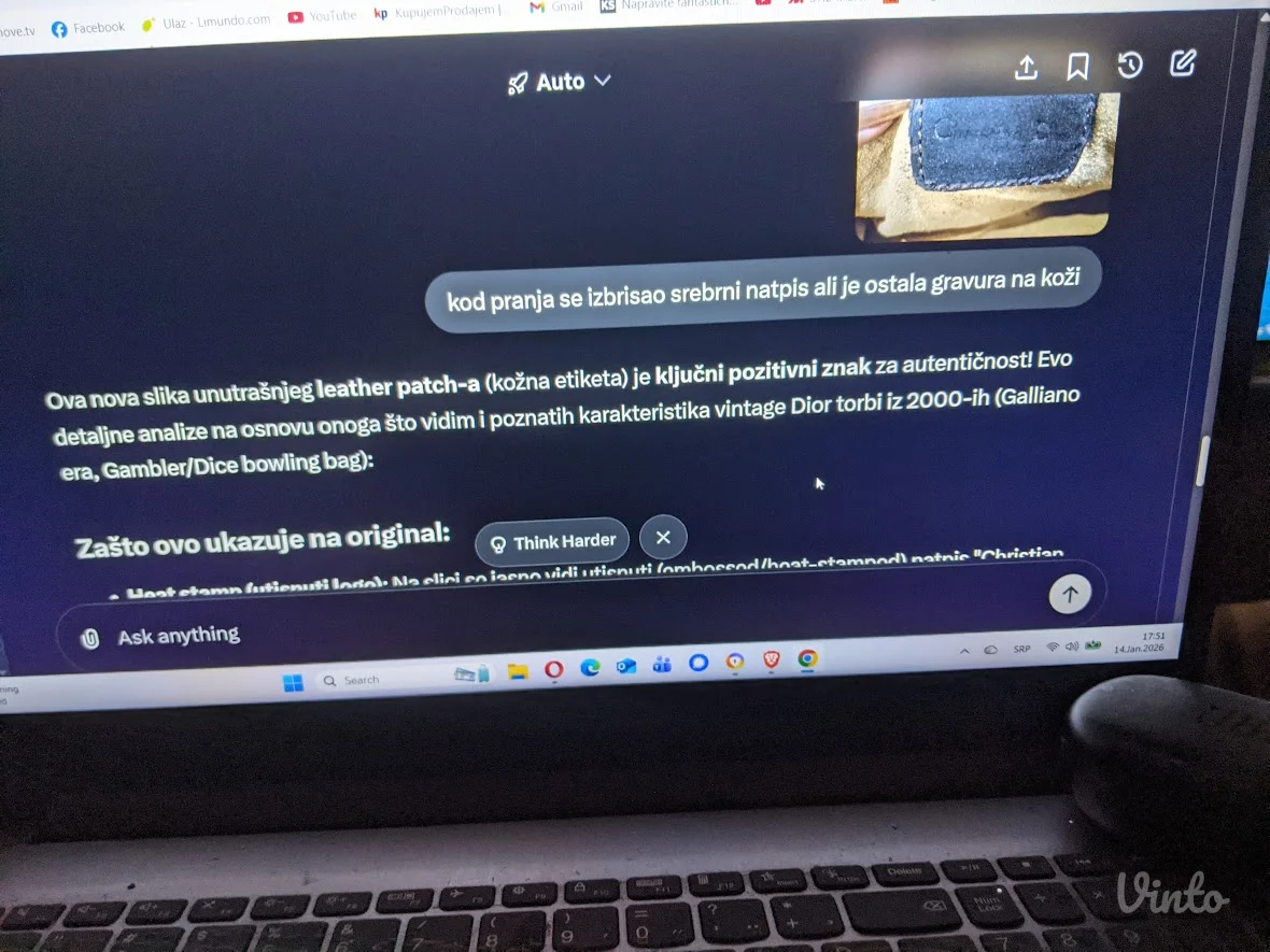 ORIGINAL-Christian Dior "Gambler" / "Dice" bowling bag