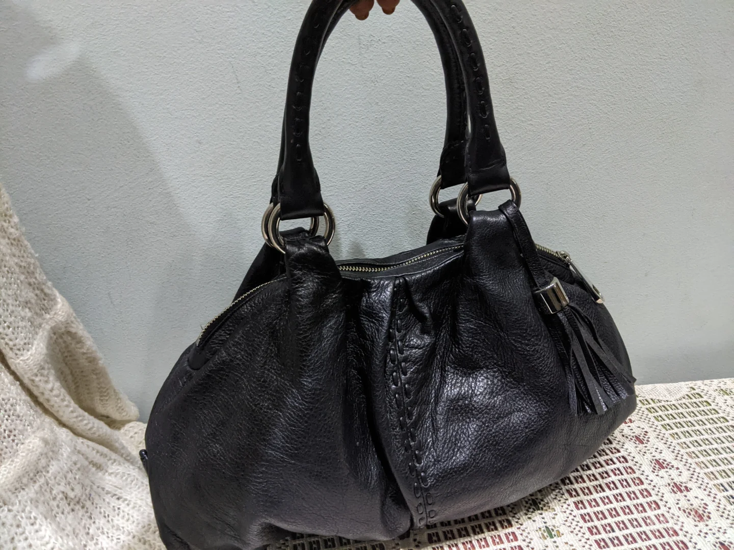 Hugo Boss torba - Original - prirodna koža, sa ser. brojem