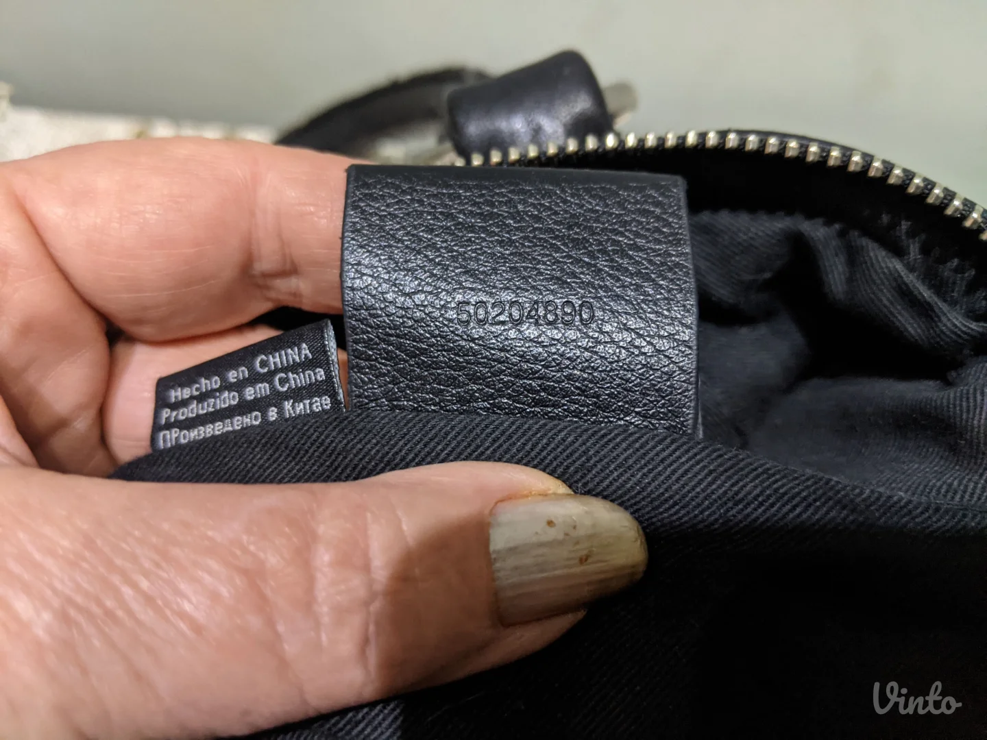 Hugo Boss torba - Original - prirodna koža, sa ser. brojem