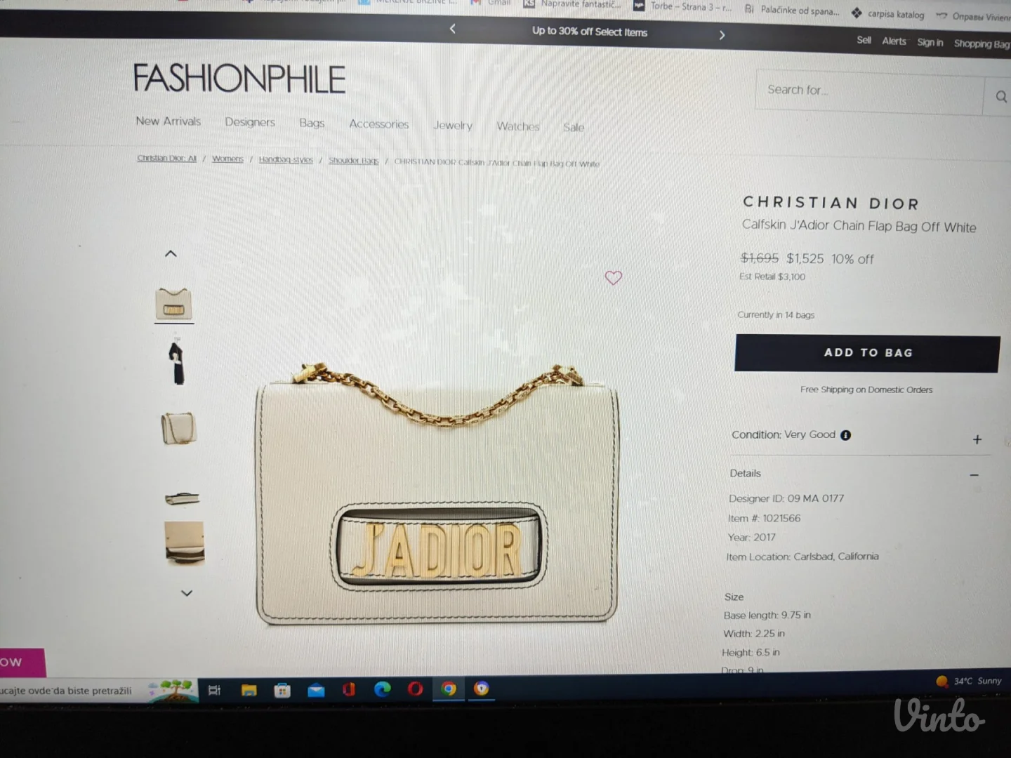 J'ADIOR kolekcija - Cristian Dior - Nova