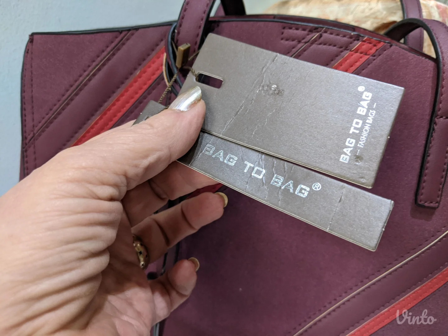 Bag To Bag- burgund boje, HIT SEZONE- Nova sa etiketom