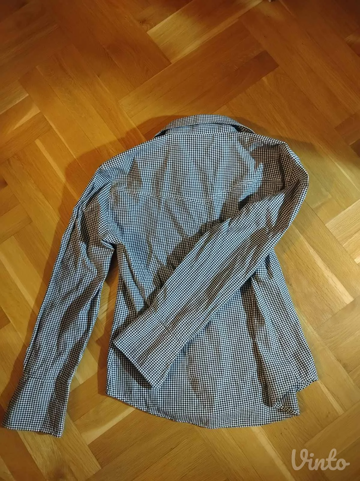 pepito košulja, crno-bela strukirana
