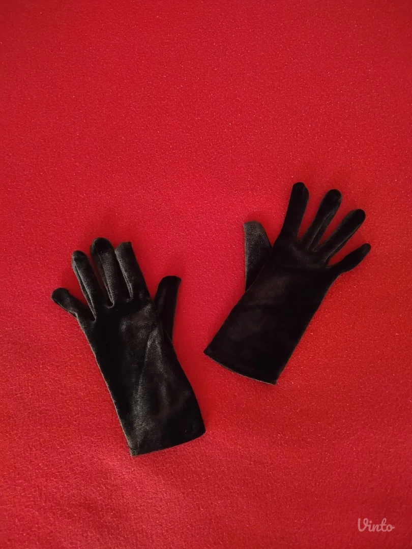 braon plišane rukavice