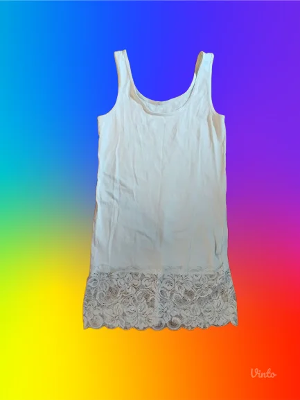 pamučna majica/spavaćica sa čipkom