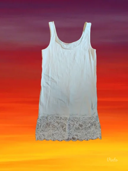 pamučna majica/spavaćica sa čipkom