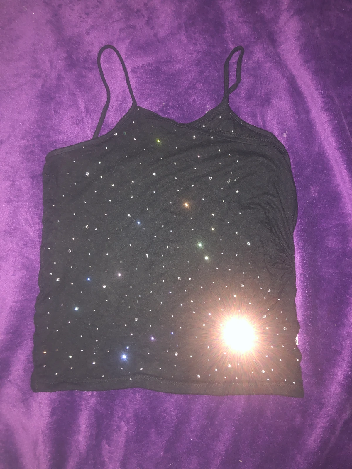 vintage d&g rhinestone top