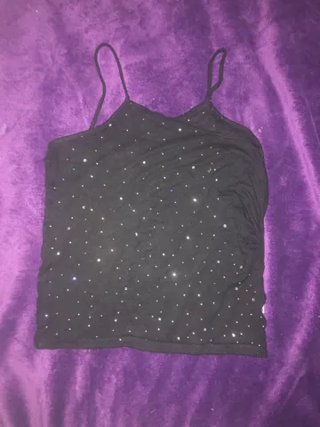 vintage d&g rhinestone top