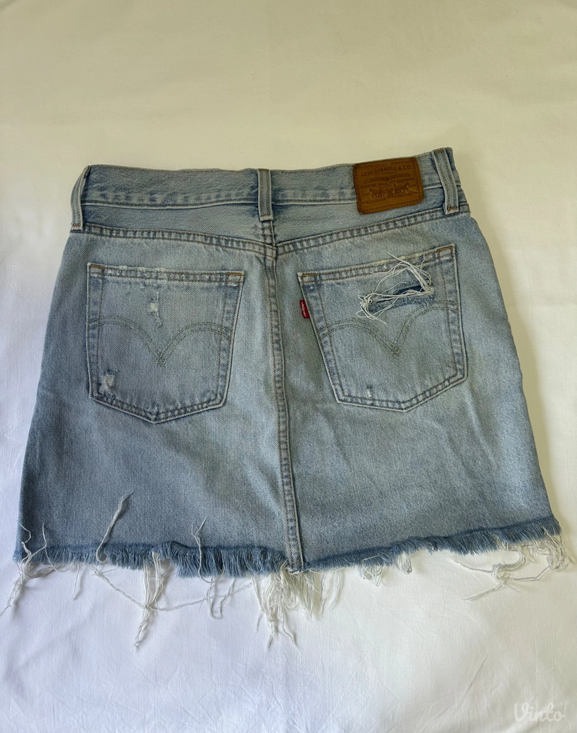 Levis teksas suknja