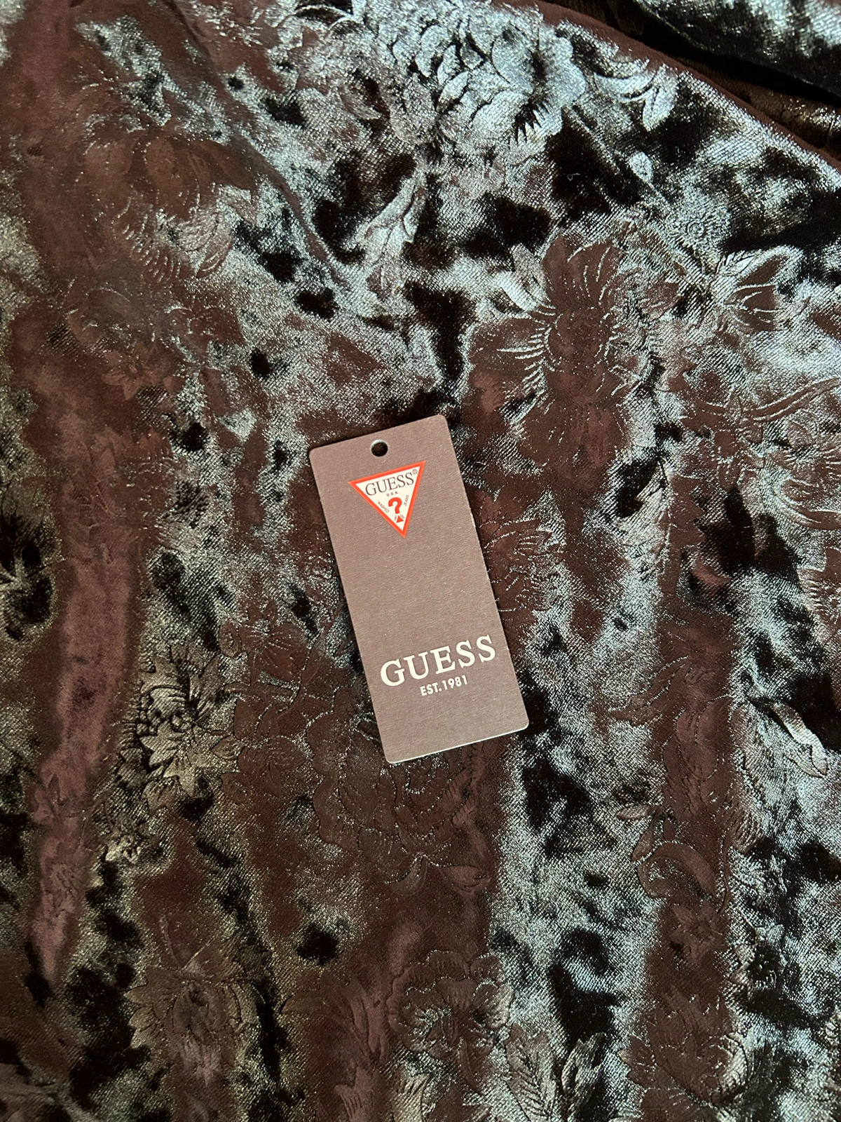 GUESS Haljina Crna sa lancima - Nova