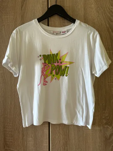 Ženska Majica Bela Pink Panther M (C&A)