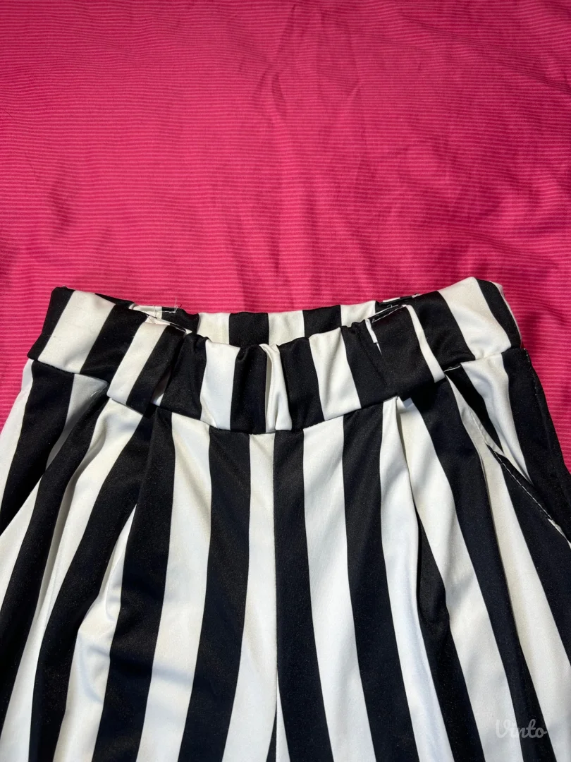 Crno bele zenske pantalone