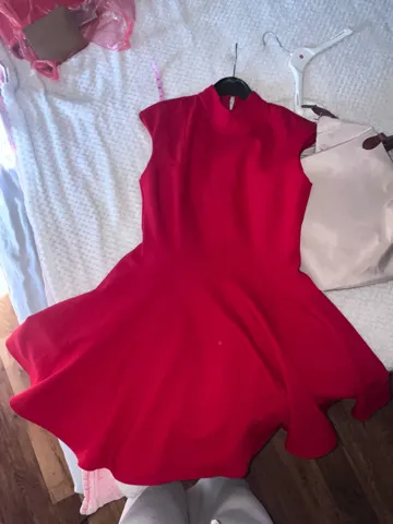 PS Fashion elegantna crvena haljina
