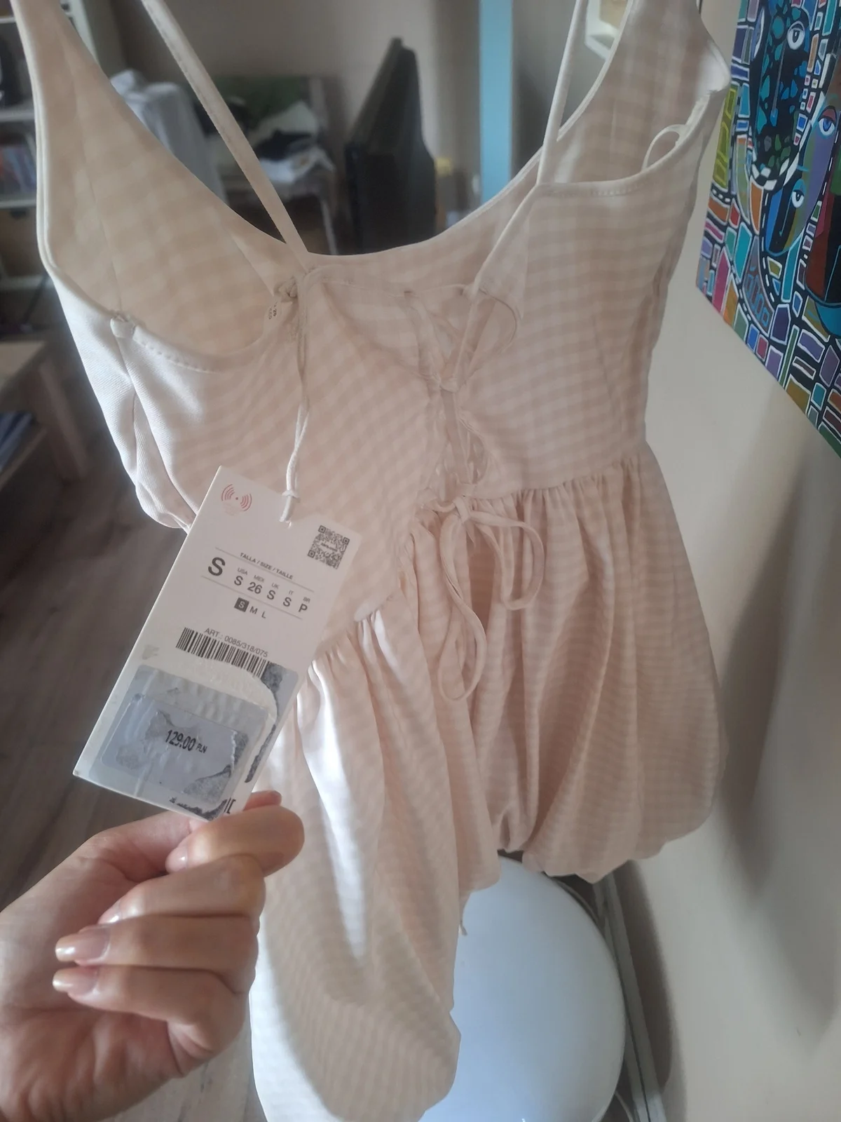 Zara nova karirana haljina