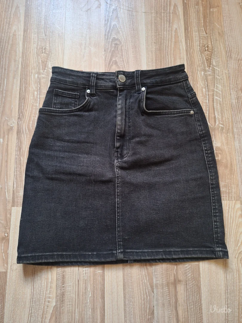 Zara teksas crna suknja